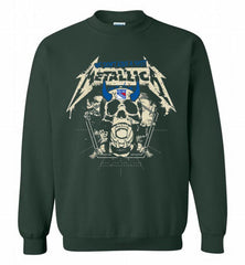 Metallica We Don't Give A Shit New York Rangers Crewneck Sweatshirt - zezetee Metallica We Don't Give A Shit New York Rangers Crewneck Sweatshirt - zezetee