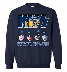 Kiss Denver Nuggets Logo Crewneck Sweatshirt - zezetee Kiss Denver Nuggets Logo Crewneck Sweatshirt - zezetee