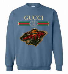 Gucci Minnesota Wild Logo Crewneck Sweatshirt - zezetee Gucci Minnesota Wild Logo Crewneck Sweatshirt - zezetee