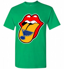 St Louis Blues  x The Rolling Stones Logo Shirt - zezetee St Louis Blues  x The Rolling Stones Logo Shirt - zezetee