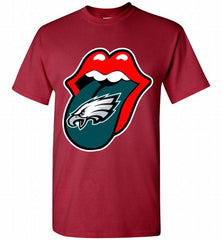 Philadelphia Eagles  x The Rolling Stones Logo Shirt - zezetee Philadelphia Eagles  x The Rolling Stones Logo Shirt - zezetee