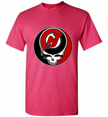 NHL TEAM NEW JERSEY DEVILS X GRATEFUL DEAD LOGO BAND Shirt - zezetee NHL TEAM NEW JERSEY DEVILS X GRATEFUL DEAD LOGO BAND Shirt - zezetee