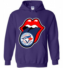 Toronto Blue Jays  x The Rolling Stones Logo Hoodie - zezetee Toronto Blue Jays  x The Rolling Stones Logo Hoodie - zezetee