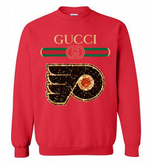 Gucci Philadelphia Flyers Logo Crewneck Sweatshirt - zezetee Gucci Philadelphia Flyers Logo Crewneck Sweatshirt - zezetee