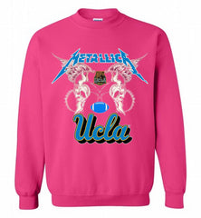 Metallica UCLA Bruins Logo Crewneck Sweatshirt - zezetee Metallica UCLA Bruins Logo Crewneck Sweatshirt - zezetee