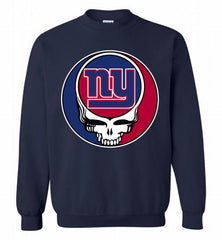 New York Giants Grateful Dead Logo Band Crewneck Sweatshirt - zezetee New York Giants Grateful Dead Logo Band Crewneck Sweatshirt - zezetee