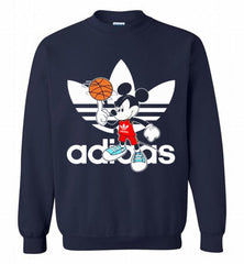 ADIDAS BASKETBALL MICKEY MOUSE DISNEY SPORTS Crewneck Sweatshirt - zezetee ADIDAS BASKETBALL MICKEY MOUSE DISNEY SPORTS Crewneck Sweatshirt - zezetee