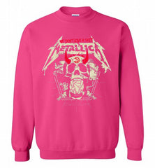 Metallica We Don't Give A Shit Atlanta Hawks Crewneck Sweatshirt - zezetee Metallica We Don't Give A Shit Atlanta Hawks Crewneck Sweatshirt - zezetee