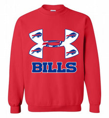 Under Armour Buffalo Bills Crewneck Sweatshirt - zezetee Under Armour Buffalo Bills Crewneck Sweatshirt - zezetee