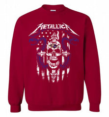 Metallica Snake Skull Baltimore Ravens Logo Crewneck Sweatshirt - zezetee Metallica Snake Skull Baltimore Ravens Logo Crewneck Sweatshirt - zezetee