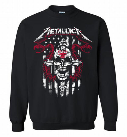 Metallica St Louis Eagles Logo Crewneck Sweatshirt - zezetee Metallica St Louis Eagles Logo Crewneck Sweatshirt - zezetee