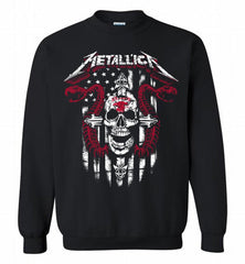 Metallica St Louis Eagles Logo Crewneck Sweatshirt - zezetee Metallica St Louis Eagles Logo Crewneck Sweatshirt - zezetee