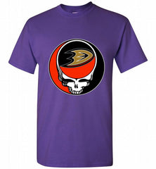 NHL TEAM ANAHEIM DUCKS X GRATEFUL DEAD LOGO BAND Shirt - zezetee NHL TEAM ANAHEIM DUCKS X GRATEFUL DEAD LOGO BAND Shirt - zezetee