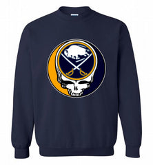 NHL TEAM BUFFALO SABRES X GRATEFUL DEAD LOGO BAND Crewneck Sweatshirt - zezetee NHL TEAM BUFFALO SABRES X GRATEFUL DEAD LOGO BAND Crewneck Sweatshirt - zezetee