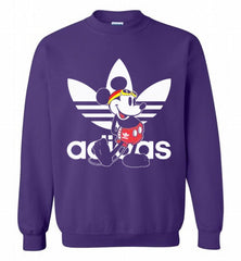 ADIDAS SWIMMING MICKEY MOUSE DISNEY SPORTS Crewneck Sweatshirt - zezetee ADIDAS SWIMMING MICKEY MOUSE DISNEY SPORTS Crewneck Sweatshirt - zezetee