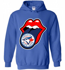 Toronto Blue Jays  x The Rolling Stones Logo Hoodie - zezetee Toronto Blue Jays  x The Rolling Stones Logo Hoodie - zezetee