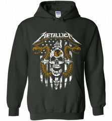 Metallica Snake Skull Chicago Blackhawks Logo Hoodie - zezetee Metallica Snake Skull Chicago Blackhawks Logo Hoodie - zezetee