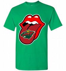 Minnesota Wild x The Rolling Stones Logo Shirt - zezetee Minnesota Wild x The Rolling Stones Logo Shirt - zezetee