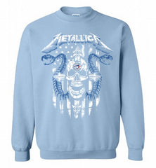 Metallica Toronto Blue Jays Logo Crewneck Sweatshirt - zezetee Metallica Toronto Blue Jays Logo Crewneck Sweatshirt - zezetee