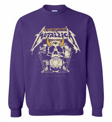 Metallica We Don't Give A Shit Baltimore Ravens Crewneck Sweatshirt - zezetee Metallica We Don't Give A Shit Baltimore Ravens Crewneck Sweatshirt - zezetee