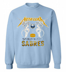 Metallica Buffalo Sabres Logo Crewneck Sweatshirt - zezetee Metallica Buffalo Sabres Logo Crewneck Sweatshirt - zezetee