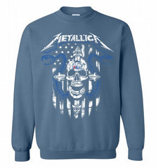 Metallica Philadelphia 76ers Logo Crewneck Sweatshirt - zezetee Metallica Philadelphia 76ers Logo Crewneck Sweatshirt - zezetee