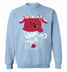 Metallica Skull Snake Arizona Cardinals Crewneck Sweatshirt - zezetee Metallica Skull Snake Arizona Cardinals Crewneck Sweatshirt - zezetee