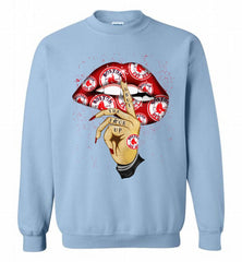MLB Boston Red Sox Lip Shut The Fuck Up Crewneck Sweatshirt - zezetee MLB Boston Red Sox Lip Shut The Fuck Up Crewneck Sweatshirt - zezetee