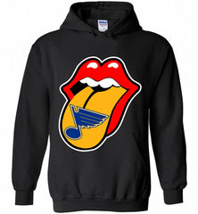 St Louis Blues  x The Rolling Stones Logo Hoodie - zezetee St Louis Blues  x The Rolling Stones Logo Hoodie - zezetee