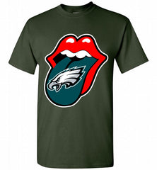Philadelphia Eagles  x The Rolling Stones Logo Shirt - zezetee Philadelphia Eagles  x The Rolling Stones Logo Shirt - zezetee