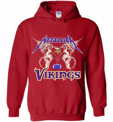 Metallica Minnesota Vikings Logo Hoodie - zezetee Metallica Minnesota Vikings Logo Hoodie - zezetee