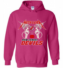 Metallica New Jersey Devils Logo Hoodie - zezetee Metallica New Jersey Devils Logo Hoodie - zezetee