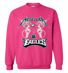 Metallica Philadelphia Eagles Logo Crewneck Sweatshirt - zezetee Metallica Philadelphia Eagles Logo Crewneck Sweatshirt - zezetee