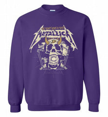 Metallica We Don't Give A Shit Anaheim Ducks Crewneck Sweatshirt - zezetee Metallica We Don't Give A Shit Anaheim Ducks Crewneck Sweatshirt - zezetee