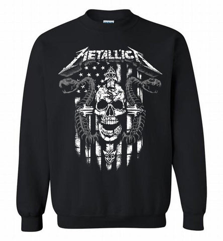 Metallica Chicago White Sox Logo Crewneck Sweatshirt - zezetee Metallica Chicago White Sox Logo Crewneck Sweatshirt - zezetee