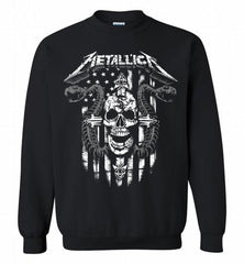 Metallica Chicago White Sox Logo Crewneck Sweatshirt - zezetee Metallica Chicago White Sox Logo Crewneck Sweatshirt - zezetee