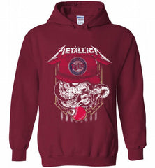 Metallica Skull Minnesota Twins Logo Hoodie - zezetee Metallica Skull Minnesota Twins Logo Hoodie - zezetee