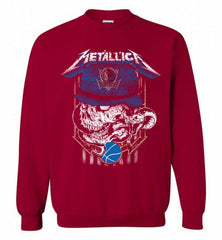 Metallica Skull Snake Dallas Mavericks Crewneck Sweatshirt - zezetee Metallica Skull Snake Dallas Mavericks Crewneck Sweatshirt - zezetee