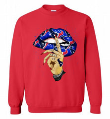 NFL Texans Lip Shut The Fuck Up Crewneck Sweatshirt - zezetee NFL Texans Lip Shut The Fuck Up Crewneck Sweatshirt - zezetee