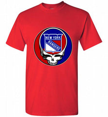 NHL TEAM NEW YORK RANGERS X GRATEFUL DEAD LOGO BAND Shirt - zezetee NHL TEAM NEW YORK RANGERS X GRATEFUL DEAD LOGO BAND Shirt - zezetee