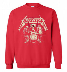 Metallica We Don't Give A Shit Arizona Cardinals Crewneck Sweatshirt - zezetee Metallica We Don't Give A Shit Arizona Cardinals Crewneck Sweatshirt - zezetee