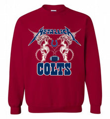 Metallica Indianapolis Colts Logo Crewneck Sweatshirt - zezetee Metallica Indianapolis Colts Logo Crewneck Sweatshirt - zezetee