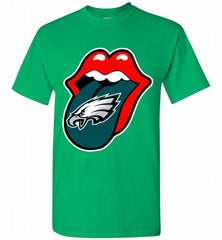 Philadelphia Eagles  x The Rolling Stones Logo Shirt - zezetee Philadelphia Eagles  x The Rolling Stones Logo Shirt - zezetee