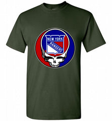 NHL TEAM NEW YORK RANGERS X GRATEFUL DEAD LOGO BAND Shirt - zezetee NHL TEAM NEW YORK RANGERS X GRATEFUL DEAD LOGO BAND Shirt - zezetee
