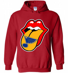 St Louis Blues  x The Rolling Stones Logo Hoodie - zezetee St Louis Blues  x The Rolling Stones Logo Hoodie - zezetee