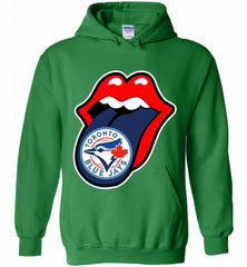 Toronto Blue Jays  x The Rolling Stones Logo Hoodie - zezetee Toronto Blue Jays  x The Rolling Stones Logo Hoodie - zezetee