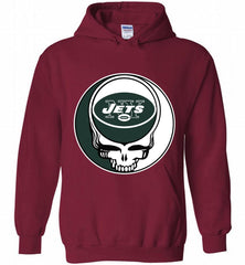 New York Jets Grateful Dead Logo Band Hoodie - zezetee New York Jets Grateful Dead Logo Band Hoodie - zezetee