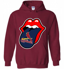 St Louis Cardinals  x The Rolling Stones Logo Hoodie - zezetee St Louis Cardinals  x The Rolling Stones Logo Hoodie - zezetee