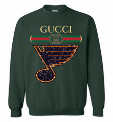 Gucci St Louis Blues Logo Crewneck Sweatshirt - zezetee Gucci St Louis Blues Logo Crewneck Sweatshirt - zezetee