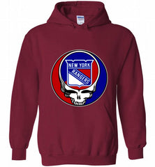 NHL TEAM NEW YORK RANGERS X GRATEFUL DEAD LOGO BAND Hoodie - zezetee NHL TEAM NEW YORK RANGERS X GRATEFUL DEAD LOGO BAND Hoodie - zezetee